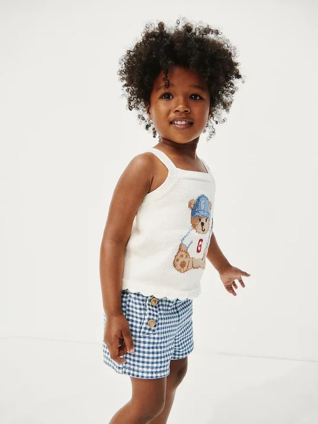 Baby & Småbarns tröja med Brannan Bear Americana-motiv