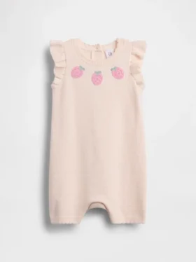 Baby Strawberry-tröja, kort heldress