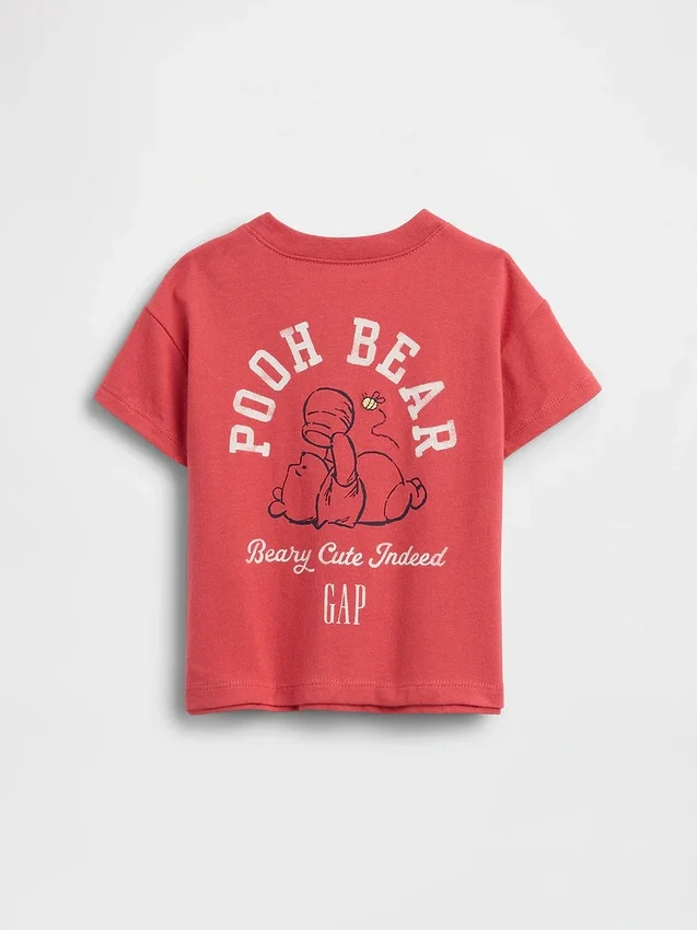 Baby-T-shirt med Nalle Puh-motiv