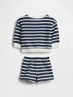 Baby Vintagesoft Bear Stripe-tröjset