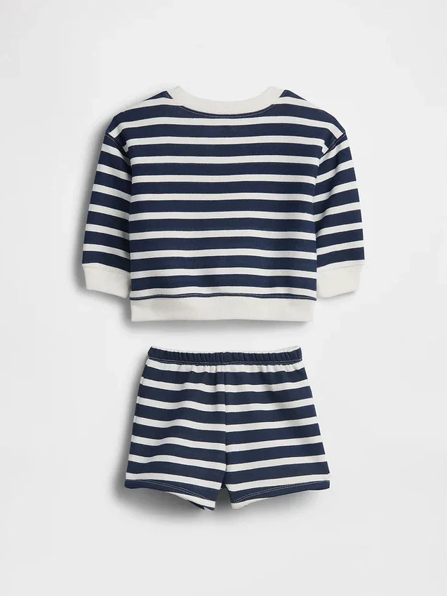 Baby Vintagesoft Bear Stripe-tröjset
