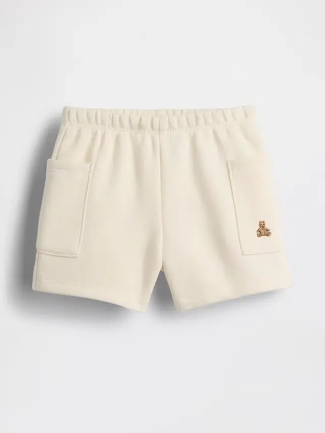 Baby Vintagesoft-shorts med fickor och dragkedja
