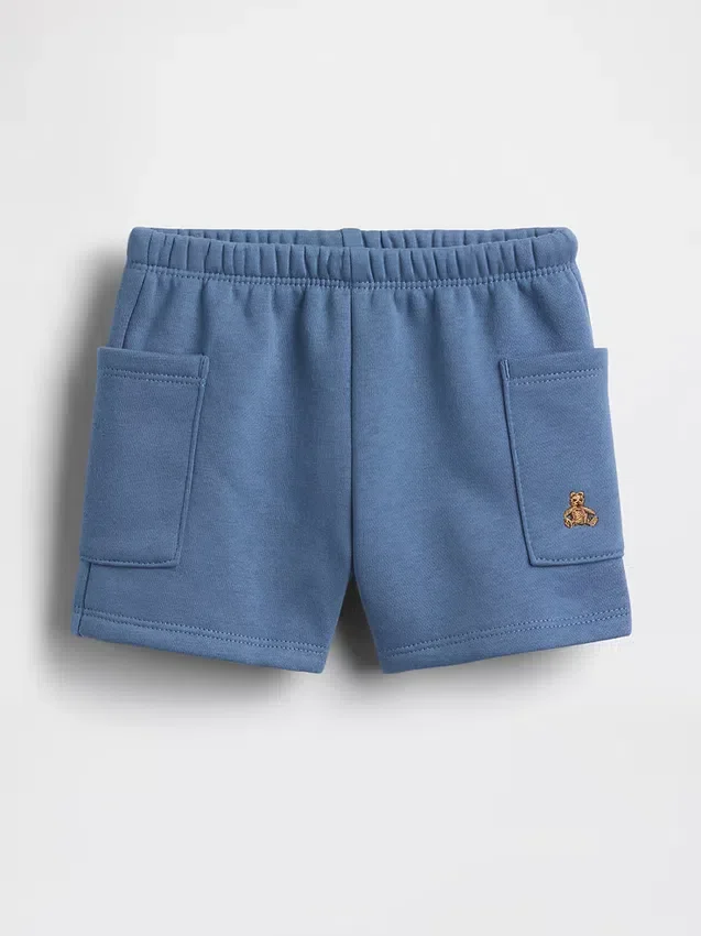 Baby Vintagesoft-shorts med fickor och dragkedja