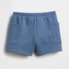 Baby Vintagesoft-shorts med fickor och dragkedja