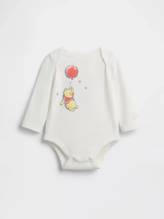 Baby Winnie the Pooh-bodysuit i ekologisk bomull