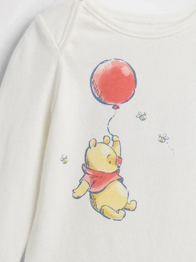 Baby Winnie the Pooh-bodysuit i ekologisk bomull