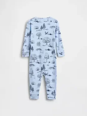 Baby Winnie the Pooh heldress i ekologisk bomull