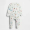 Baby Winnie the Pooh-heldress i ekologisk bomull med fötter