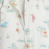 Baby Winnie the Pooh-heldress i ekologisk bomull med fötter