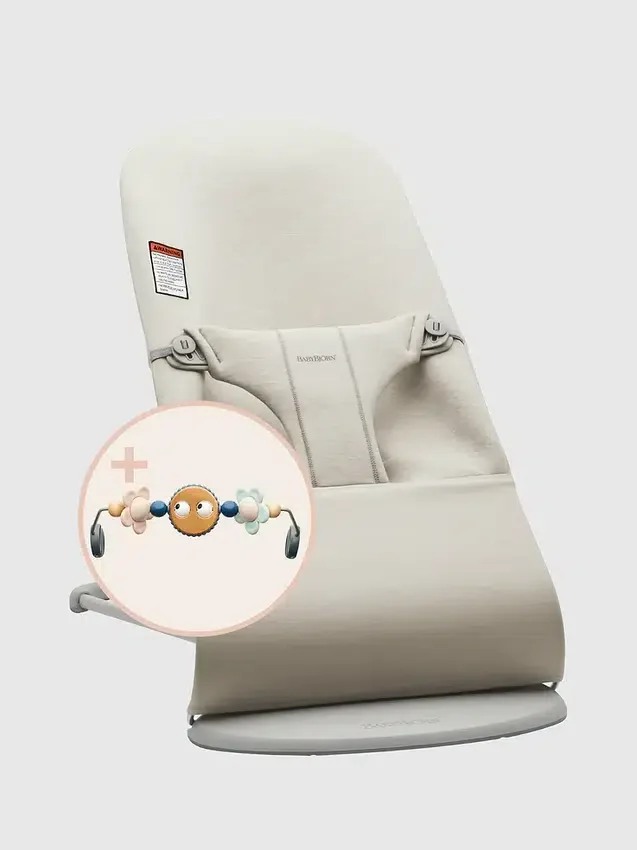 BabyBjörn 3D-jersey och mjuk leksak – Bouncer Bliss-paket
