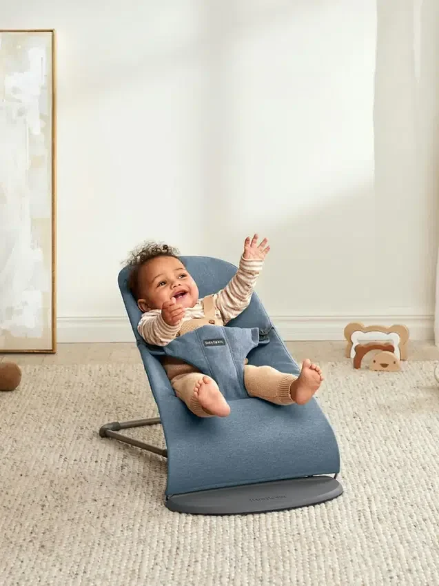 BabyBjörn Woven Melange Baby Bouncer Bliss