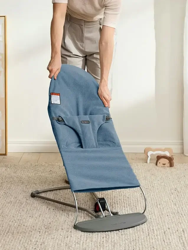 BabyBjörn Woven Melange Baby Bouncer Bliss