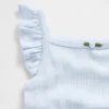 Babybodysuit i ribbad pointelle