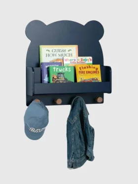 babyGap Brannan Bear vägghylla med 4 krokar