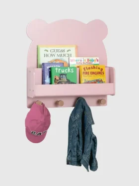 babyGap Brannan Bear vägghylla med 4 krokar
