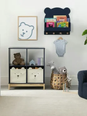 babyGap Brannan Bear vägghylla med 4 krokar