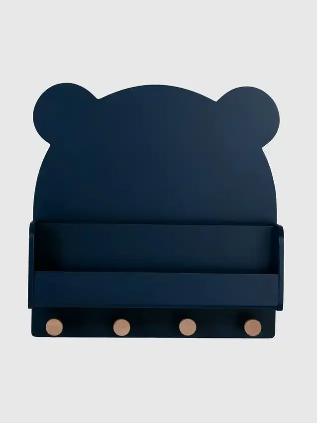 babyGap Brannan Bear vägghylla med 4 krokar