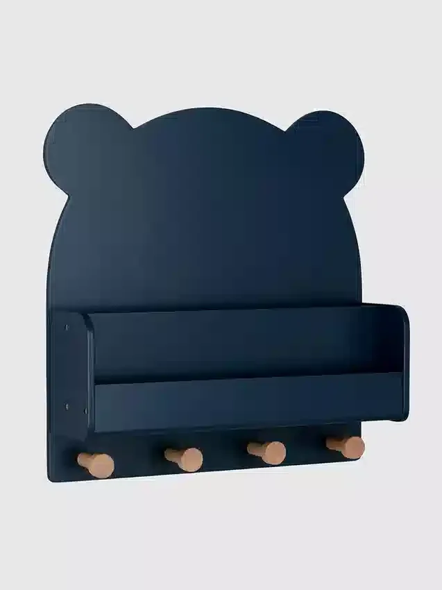 babyGap Brannan Bear vägghylla med 4 krokar