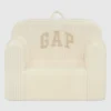 babyGap-stol i ribbad velour med skumfyllning och logotyp