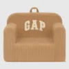 babyGap-stol i ribbad velour med skumfyllning och logotyp
