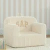 babyGap-stol i ribbad velour med skumfyllning och logotyp