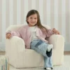 babyGap-stol i ribbad velour med skumfyllning och logotyp