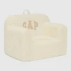babyGap-stol i ribbad velour med skumfyllning och logotyp