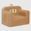 babyGap-stol i ribbad velour med skumfyllning och logotyp