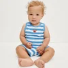 Babyhandduksset i frotté med ränder