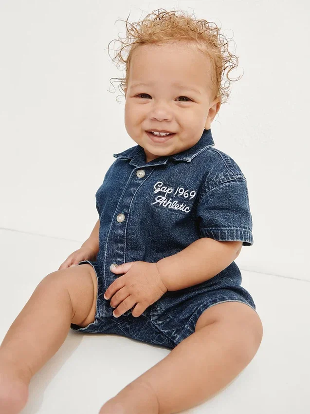 Babyjeans med Gap Logo, kort modell, Heldress