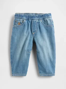 Babyjeans med rörformad passform