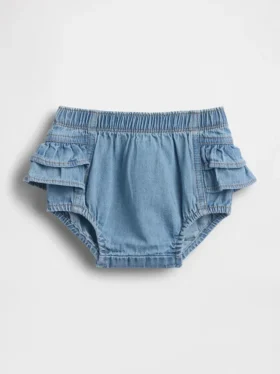 Babyjeansbyxor med volanger