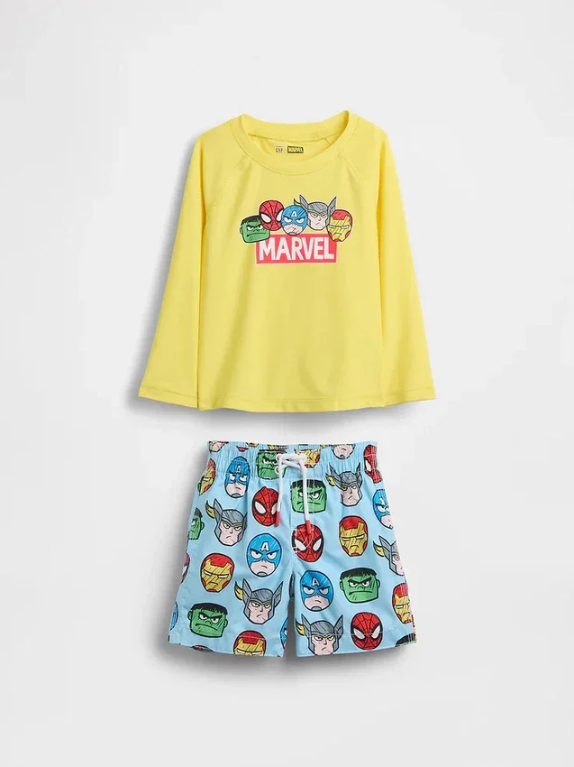 Badset med rash guard för Baby & Småbarn från Marvel