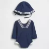 Badset med rash guard i sjömansstil för bebis