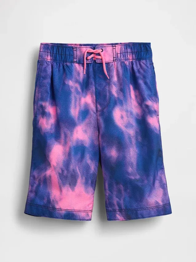 Badshorts för barn, 8", återvunnet material