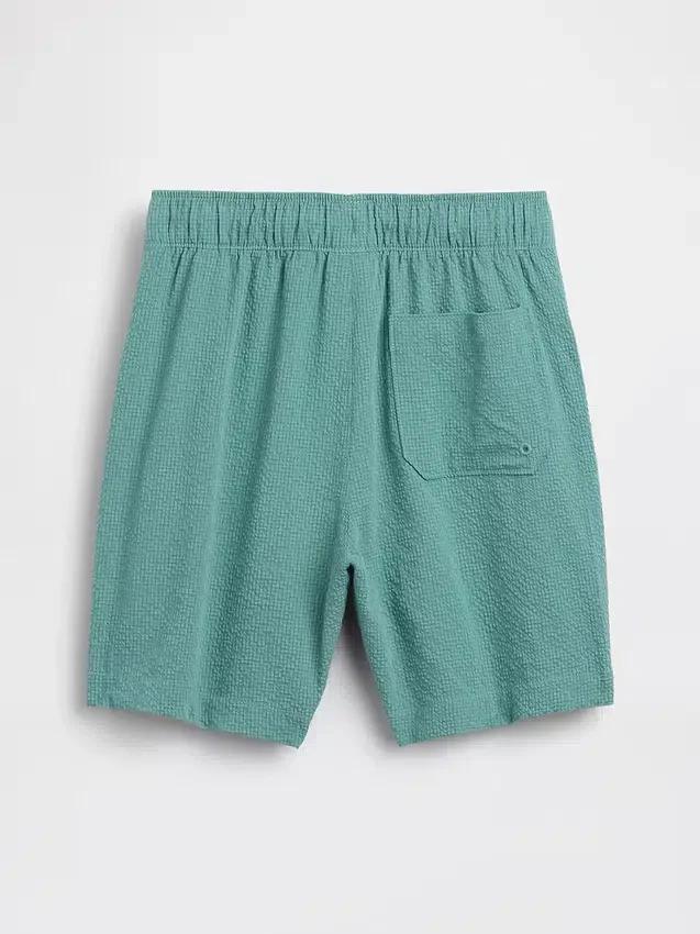 Badshorts i seersucker för barn, 5"