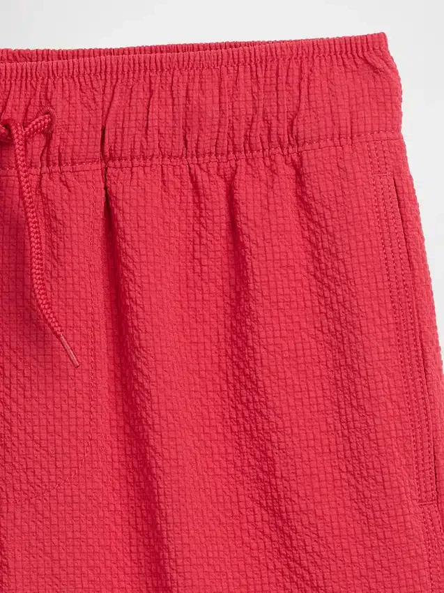 Badshorts i seersucker för barn, 5"