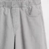 Baggy-jeans för barn med låg midja, rosett och delad fåll