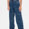 Baggy-Jeans i snickarstil för barn