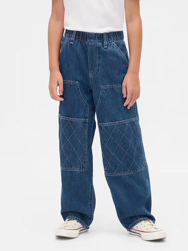 Baggy-Jeans i snickarstil för barn