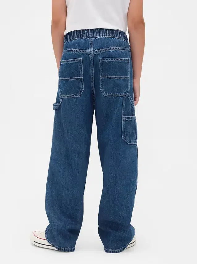 Baggy-Jeans i snickarstil för barn