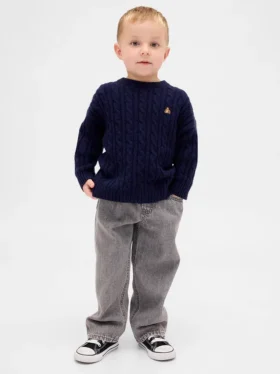 Baggy-jeans med dragkedja för Baby & Småbarn