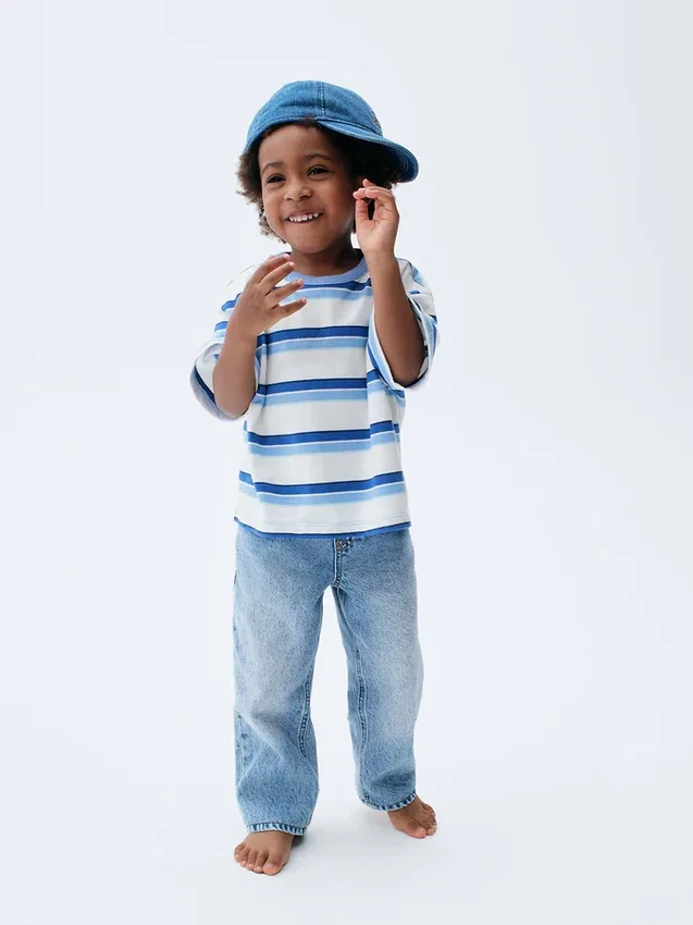 Baggy-jeans med dragkedja för Baby & Småbarn