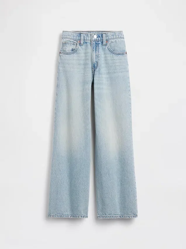 Baggy-jeans med låg midja för barn