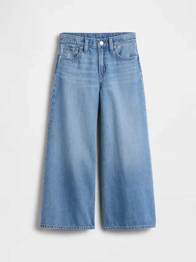 Baggy-jeans med låg midja för barn