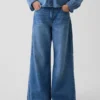 Baggy-jeans med låg midja för barn