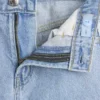 Baggy-jeans med låg midja och spetskant för barn