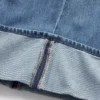 Baggy-jeans med medelhög midja och ultramjuka uppviktade benslut
