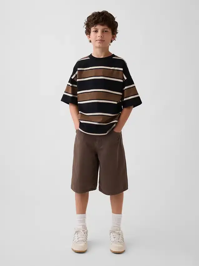 Baggy-shorts i denim för barn