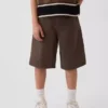 Baggy-shorts i denim för barn